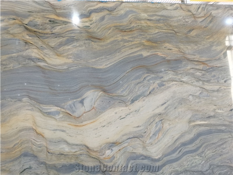 Brazil Fusion Blue Quartzite Slab