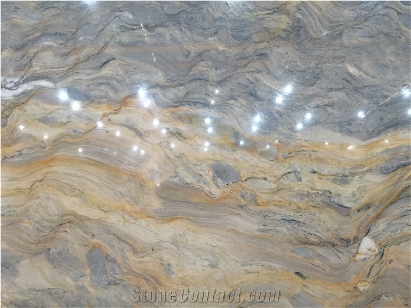 Brazil Fusion Blue Quartzite Slab