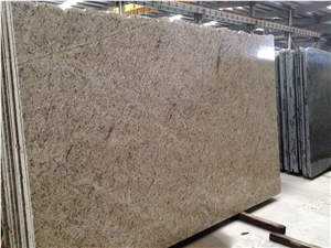 Brazil Giallo Ornamental Gold Granite Polished Slab Tile
