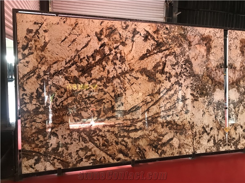 Brazil Golden Chocolate Granite Slab Tile