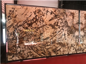 Brazil Golden Chocolate Granite Slab Tile
