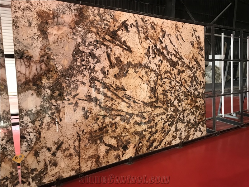 Brazil Golden Chocolate Granite Slab Tile