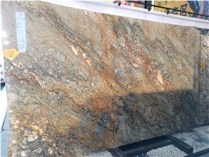 Brazil Golden River Granite Slab Tile