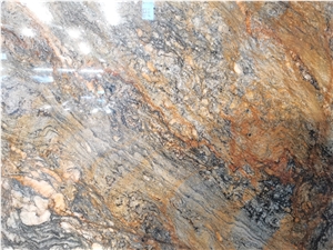 Brazil Golden River Granite Slab Tile