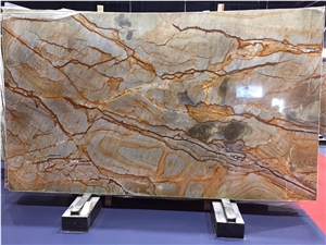 Brazil Golden Wave Granite Slab Tile