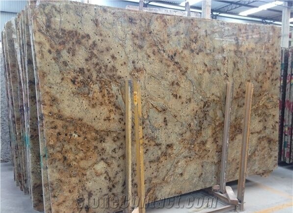 Brazil Lapidus Gold Granite Slab Tile