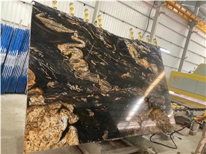 Brazil Magma Black Quartzite,Brazil Quartzite Slab Tile