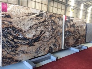 Brazil Magma Gold Granite Slab Tile