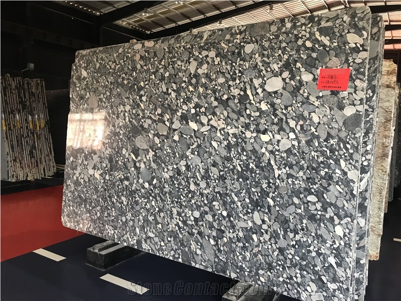 Brazil Marinace Black Granite Slab Tile