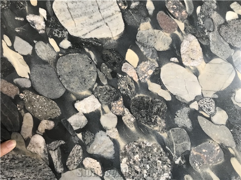 Brazil Marinace Black Granite Slab Tile