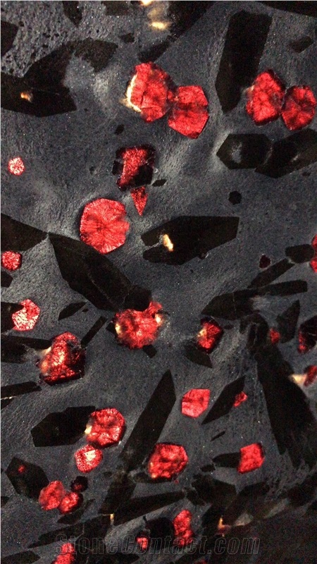 Brazil Meteorus Black Granite Slab Tile