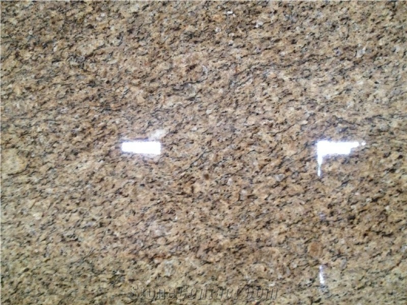 Brazil New Giallo Ornamental Yellow Granite Slab Tile