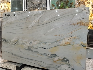 Brazil Nuage Quartzite Brazil White Quartzite Slabs Tiles Brazil Nuage Quartzite Brazil White Quartzite Slabs Tiles
