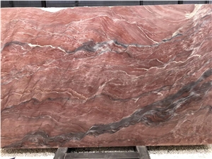 Brazil Revolution Wave Quartzite Red Slab Tile