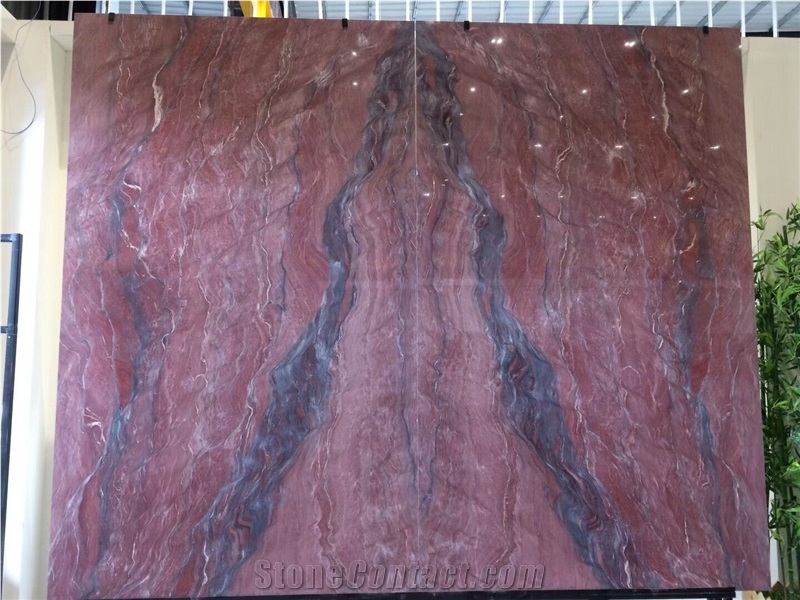 Brazil Revolution Wave Quartzite Red Slab Tile