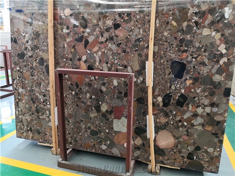 Brazil Rosso Marinace Granite Slab Tile