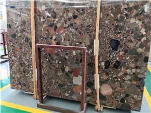 Brazil Rosso Marinace Granite Slab Tile