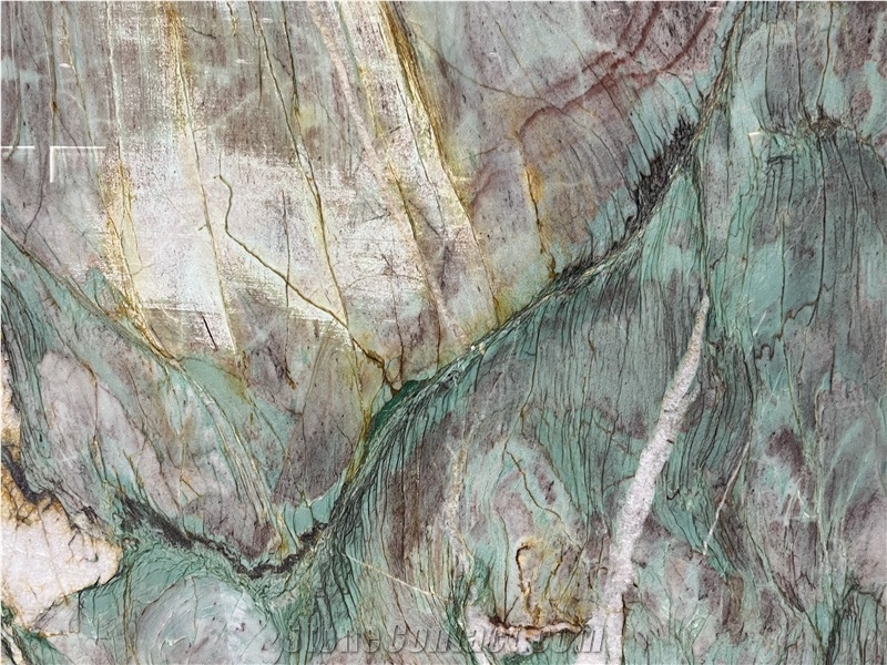 Brazil Royal Emerald Green Quartize Slab Luxury Quartize