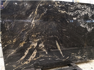 Brazil Titanium Black Granite Slabs Tiles