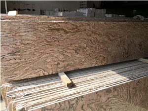 California Multicolor Red Granite Slab Tile