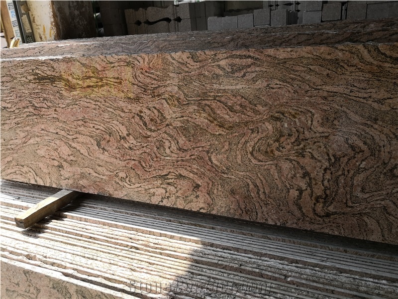 California Multicolor Red Granite Slab Tile