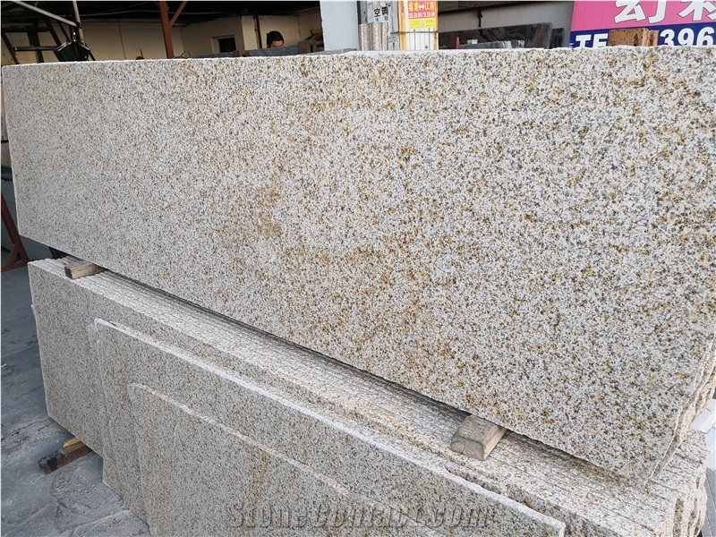 China Golden Sunset Granite Slab Tile