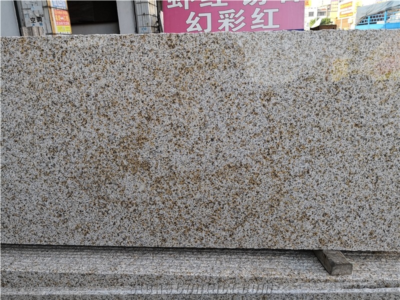 China Golden Sunset Granite Slab Tile