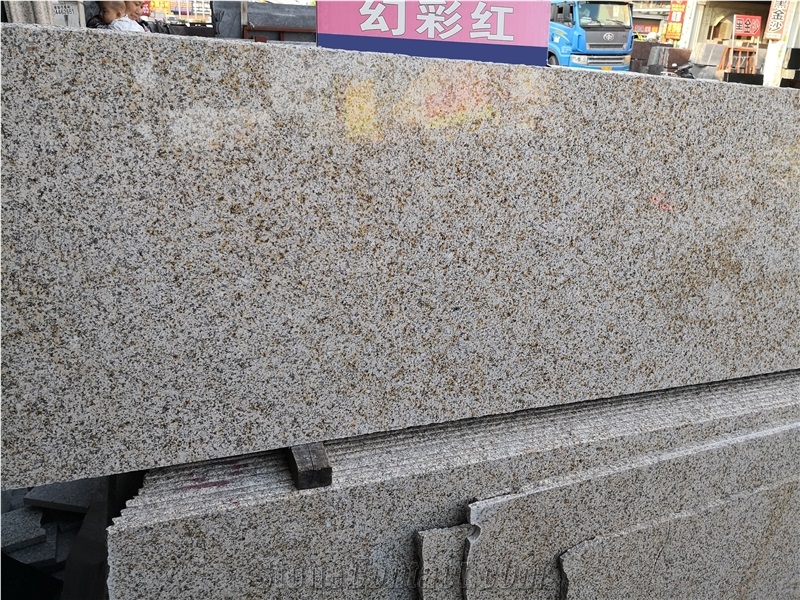 China Golden Sunset Granite Slab Tile