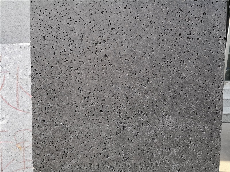 China Grey Basalt With Hole Slab Tile