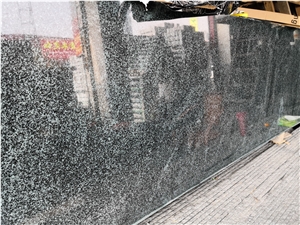 China New Forest Green Granite Slab Tile