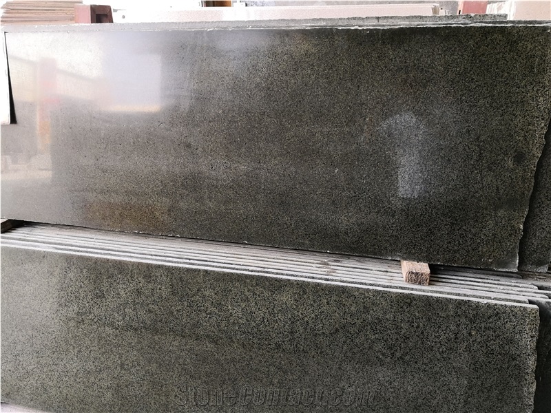 China New Verde Green Granite Polished Slab Tile