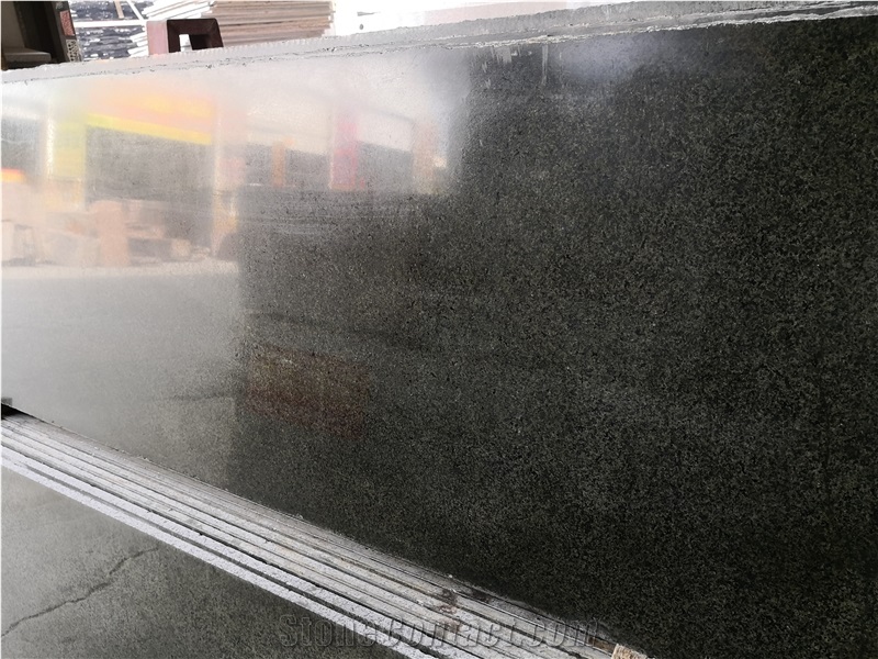 China New Verde Green Granite Polished Slab Tile