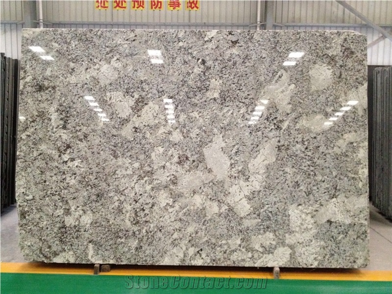 India Alaska White Granite Slab Tile
