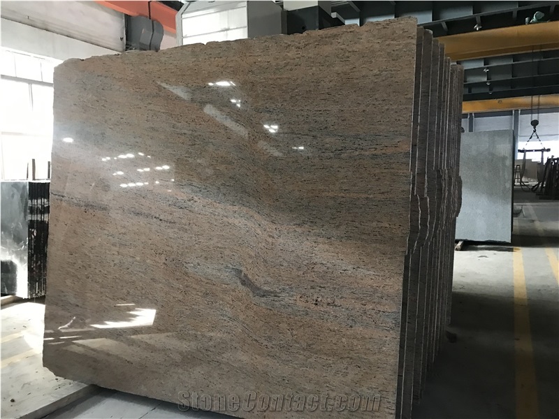 India Ivory Brown Granite,India Slab Tile