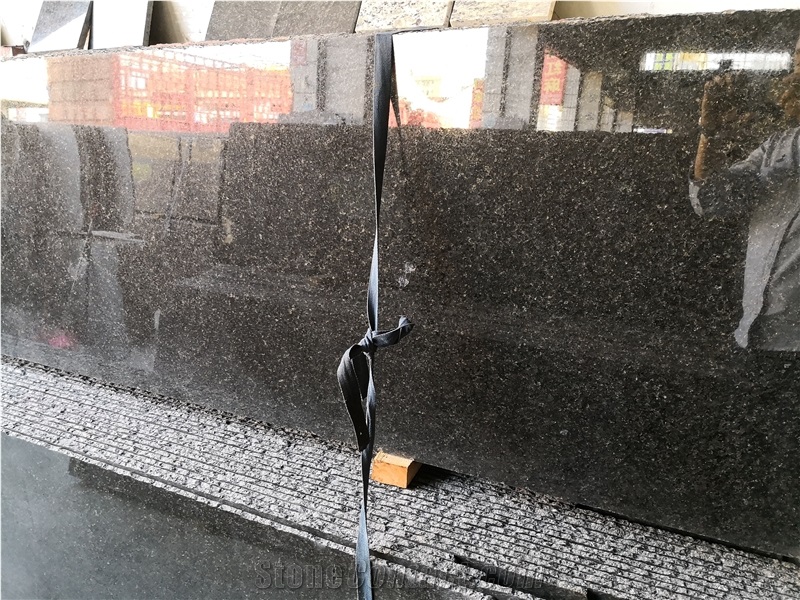 Indian Black Pearl Granite Slab Tile