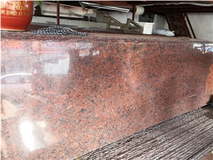 Indian Red Pearl Granite, India Polished Granite Slab Tile