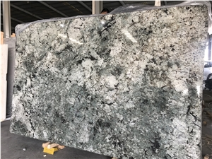 New Peacock Green Granite Polished Slabs