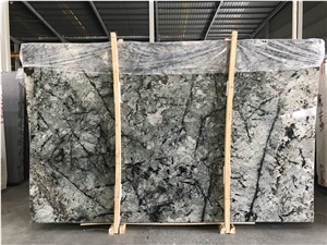 New Peacock Green Granite Polished Slabs