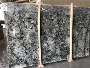 New Peacock Green Granite Polished Slabs