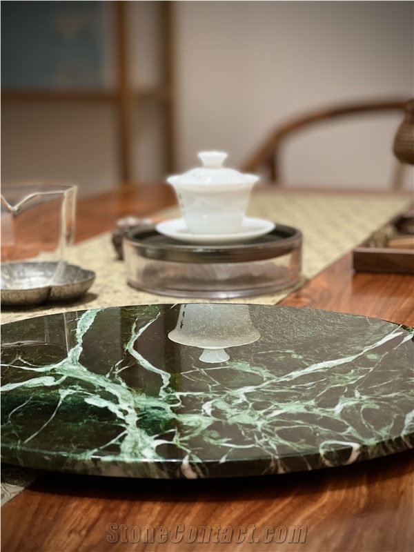 Prada Green Marble  Trays Utensil Service Plate Trays