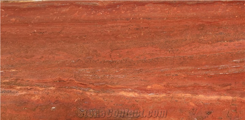 Red Travertine Blocks