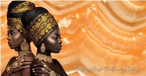 Orange Onyx Slabs And Tiles
