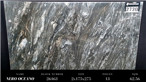 Nero Oceano Marble Slabs