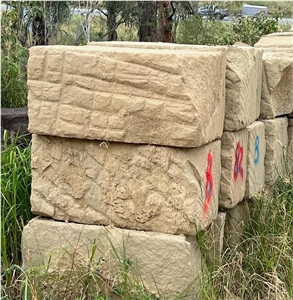 Texas Sandstone 2 Meter A Grade Bolstered Sandstone Blocks