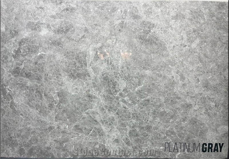 Platinum Gray Marble Slabs Polished Finish