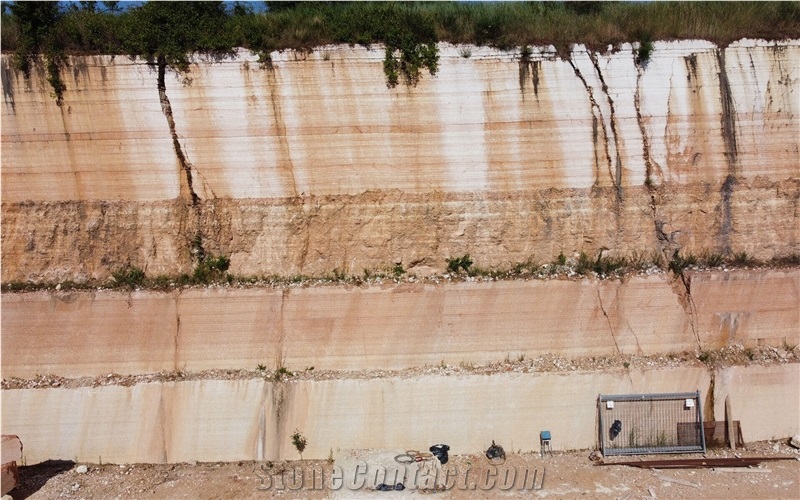 Rosso Di Trento Marble,Verdello Di Trento Marble Pila Quarry