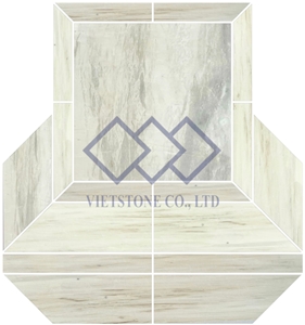 White Marble Mosaic Pattern