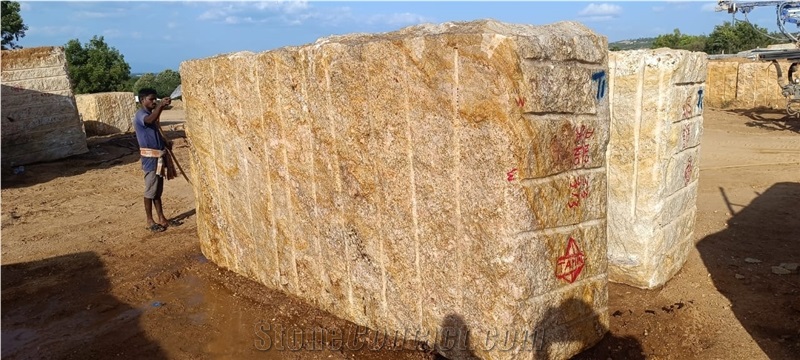 Imperial Gold Granite Blocks
