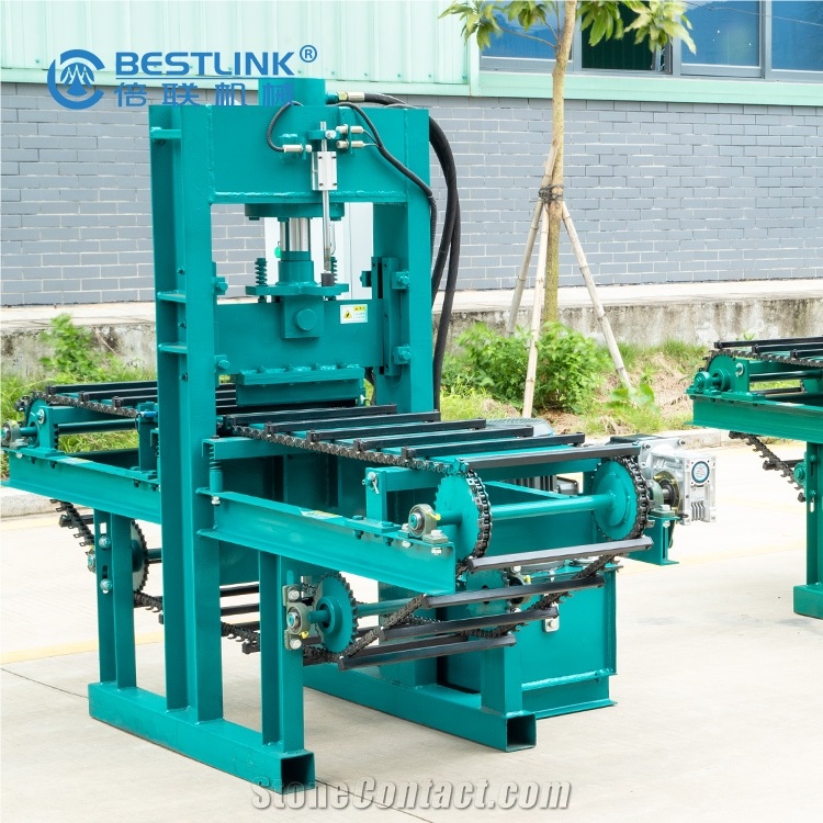Natural-Face Stone Mosaic Guillotine With Automatic Conveyor