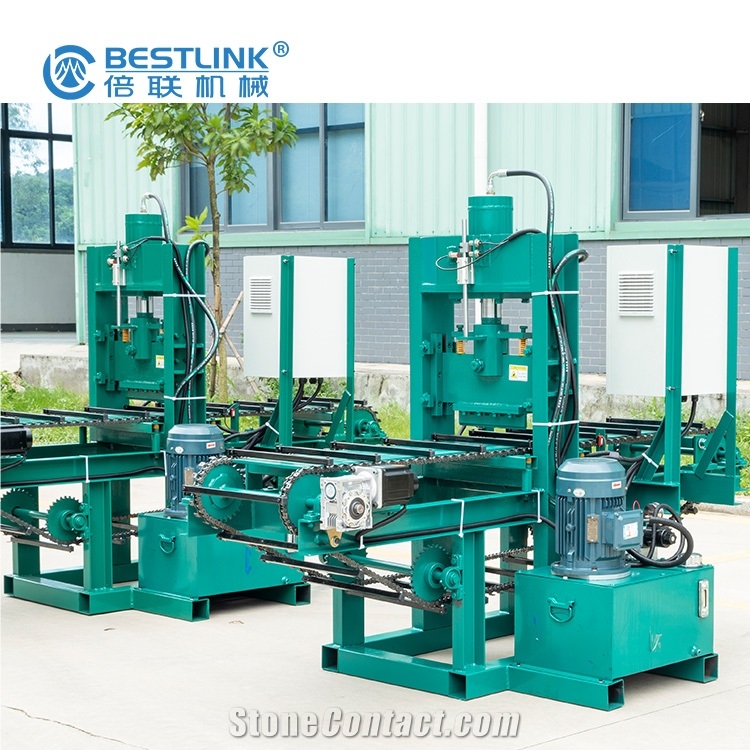 Natural-Face Stone Mosaic Guillotine With Automatic Conveyor